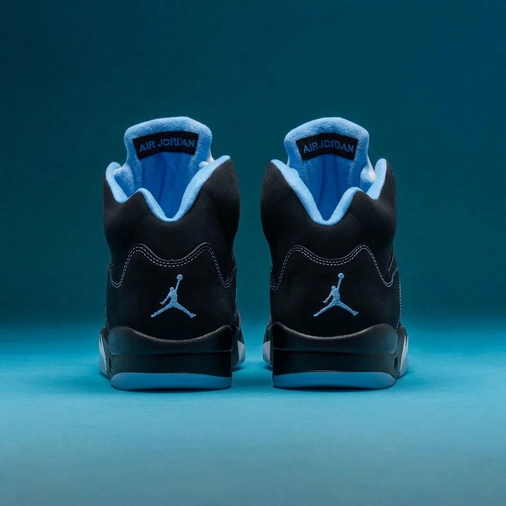 Air Jordan 5 "Black/University Blue"