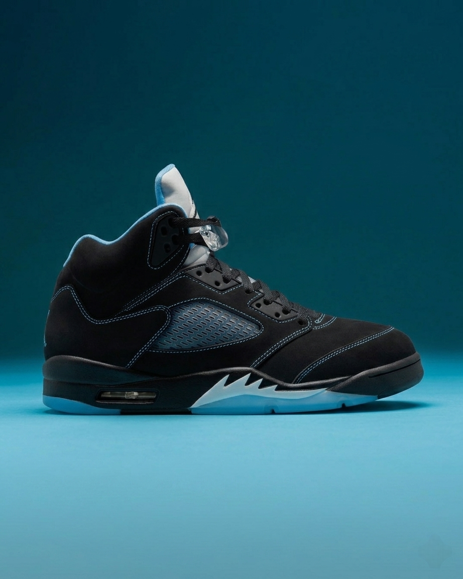 Air Jordan 5 "Black/University Blue"