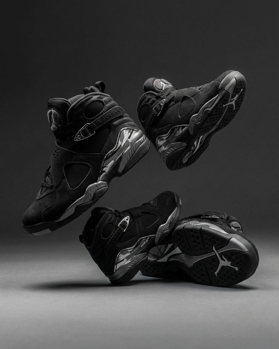 Air Jordan 8 "Black/Chrome"