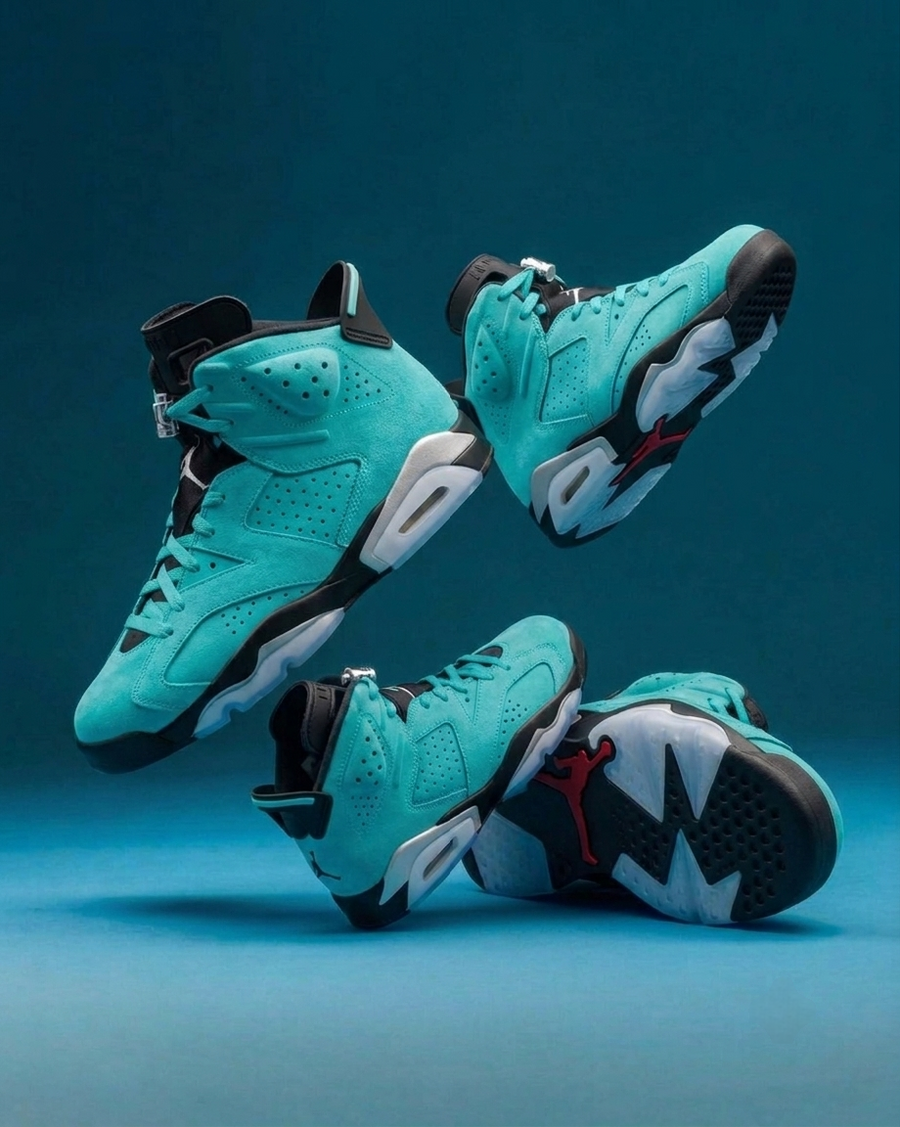 Air Jordan 6 Light Aqua/Multi